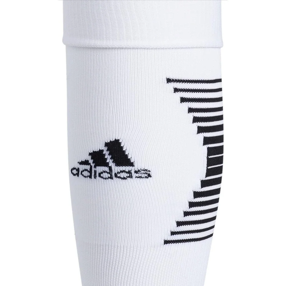 Adidas Team‎ Speed 3 Soccer Socks 2-Pack White/Black Size M Over the Calf NWT